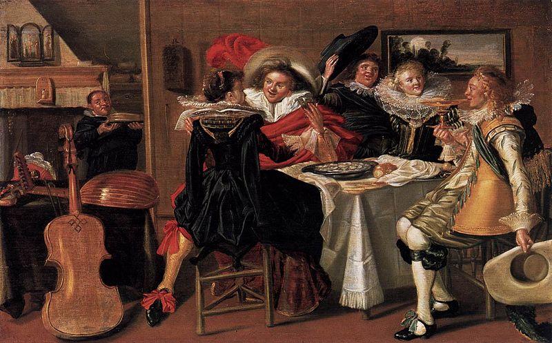 Dirck Hals Merry Company at Table